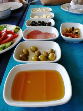 taze ve organik lezzetli açık büfe kahvaltısı