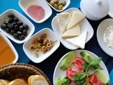 taze ve organik lezzetli açık büfe kahvaltısı