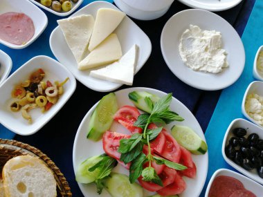 taze ve organik lezzetli açık büfe kahvaltısı