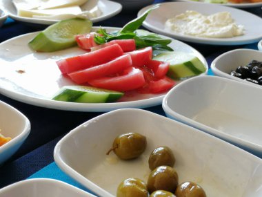 taze ve organik lezzetli açık büfe kahvaltısı