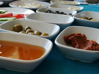 taze ve organik lezzetli açık büfe kahvaltısı