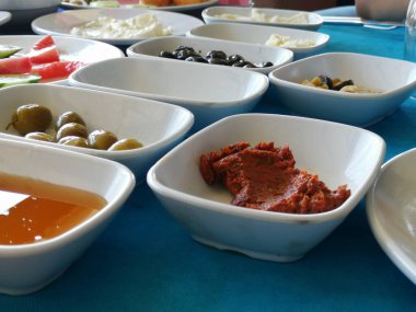 taze ve organik lezzetli açık büfe kahvaltısı