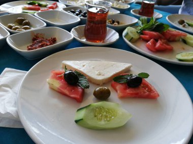 taze ve organik lezzetli açık büfe kahvaltısı