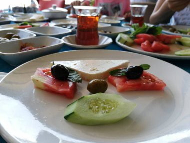 taze ve organik lezzetli açık büfe kahvaltısı