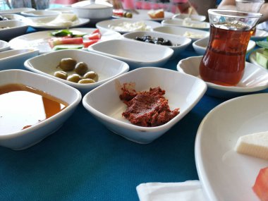 taze ve organik lezzetli açık büfe kahvaltısı