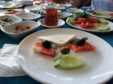 taze ve organik lezzetli açık büfe kahvaltısı