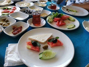 taze ve organik lezzetli açık büfe kahvaltısı