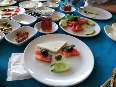 taze ve organik lezzetli açık büfe kahvaltısı