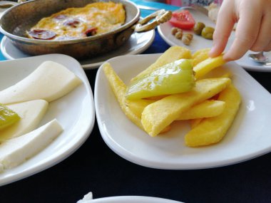 taze ve organik lezzetli açık büfe kahvaltısı