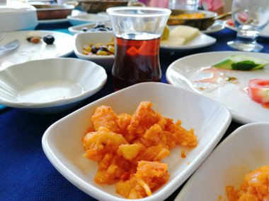 taze ve organik lezzetli açık büfe kahvaltısı