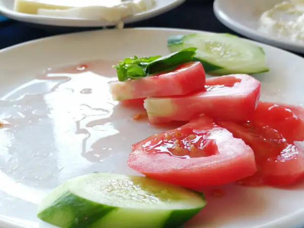 Delicioso Desayuno Buffet Fresco Orgánico — Foto de Stock