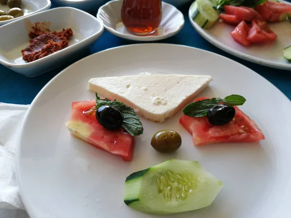 Delicioso Desayuno Buffet Fresco Orgánico —  Fotos de Stock