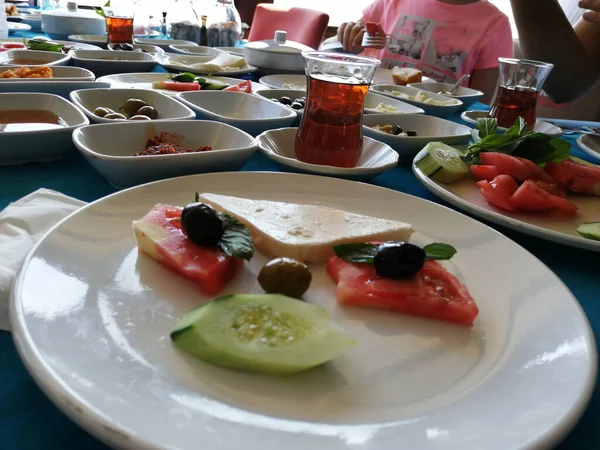 taze ve organik lezzetli açık büfe kahvaltısı