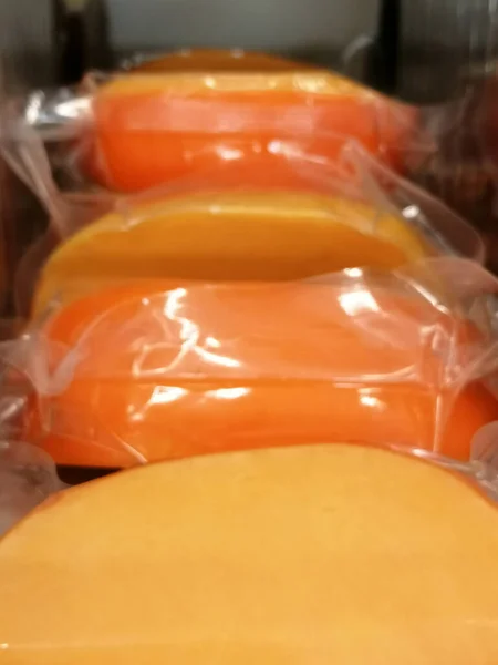Ekologické Chutné Čerstvé Sýrové Odrůdy — Stock fotografie