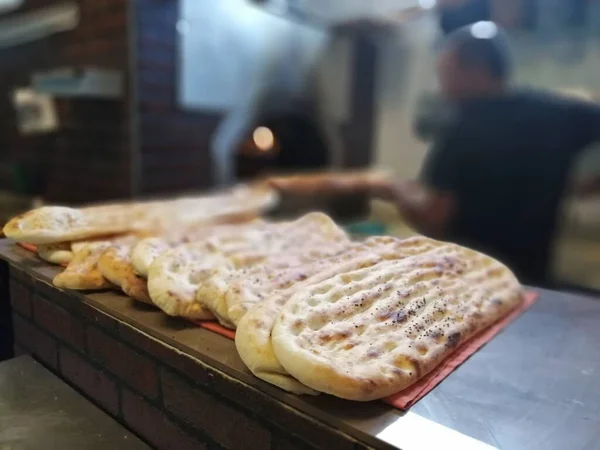 Pão Fresco Quente Forno — Fotografia de Stock