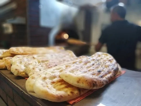 Pão Fresco Quente Forno — Fotografia de Stock