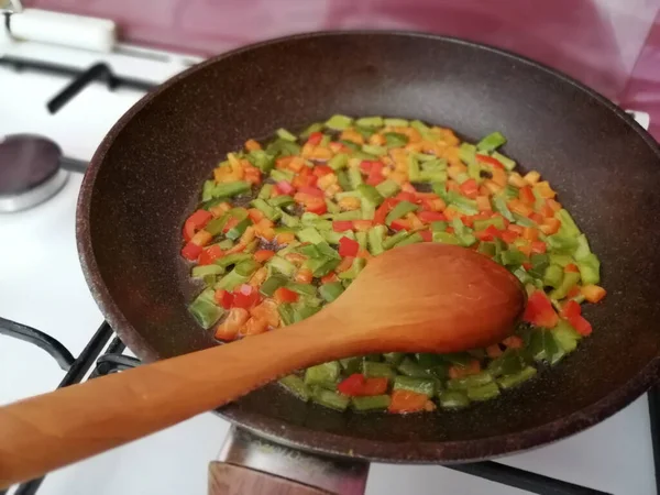 Vynikající Zeleninové Jídlo Talíři — Stock fotografie