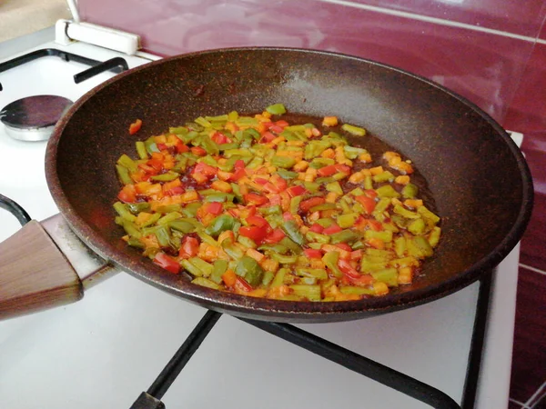 Délicieux Plat Légumes Sur Assiette — Photo