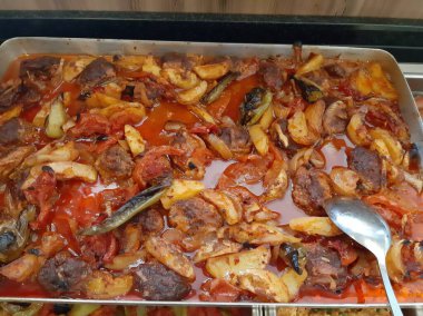 Lezzetli sebze tabağı