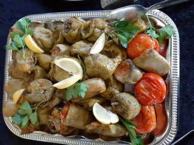 Lezzetli sebze tabağı