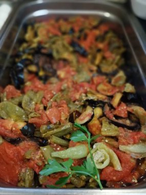 Lezzetli sebze tabağı