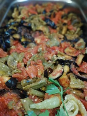 Lezzetli sebze tabağı