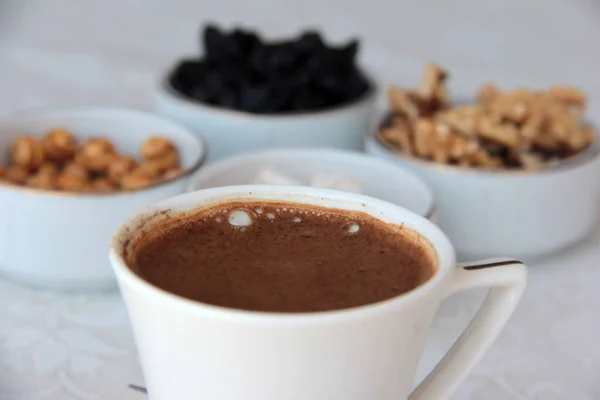 Heißer Köstlich Aromatisierter Türkischer Kaffee — Stockfoto