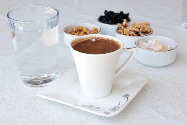 Heißer Köstlich Aromatisierter Türkischer Kaffee — Stockfoto