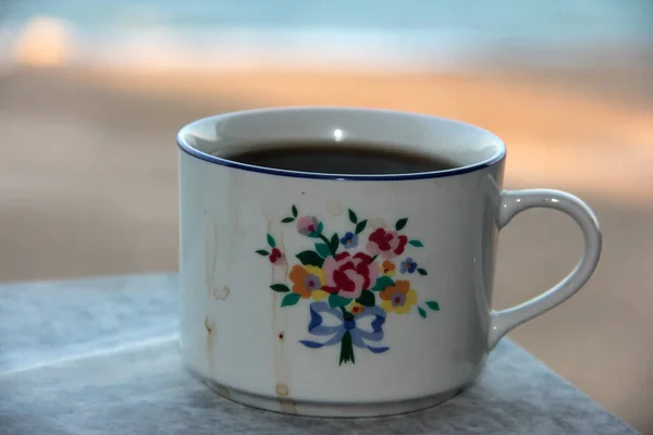Καυτό Γευστικά Αρωματισμένο Τούρκικο Καφέ — Φωτογραφία Αρχείου
