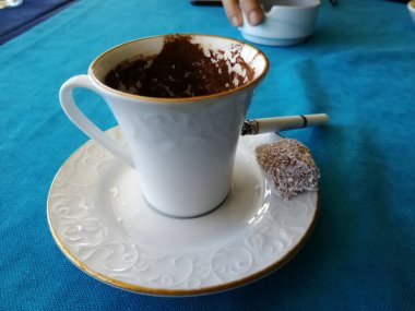 sıcak lezzetli Türk kahvesi