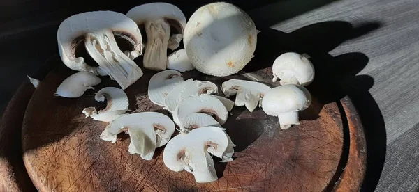 Fresh Organic Delicious Mushrooms — Stock Photo, Image