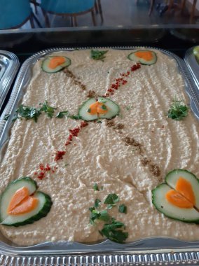 Taze fasulye salatası.