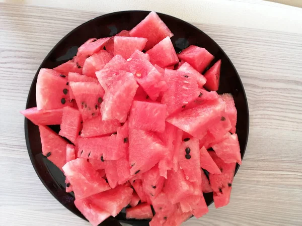 Frische Und Biologische Köstliche Wassermelone — Stockfoto