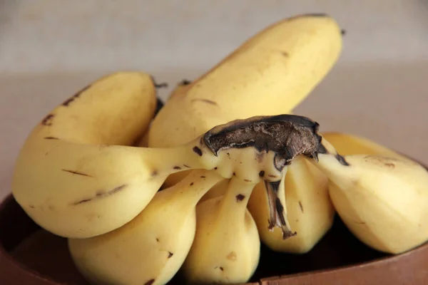 Plátano Vitamina Deliciosa Fresca Orgánica — Foto de Stock