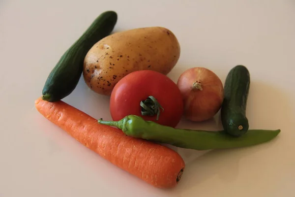Свіжі Органічні Вітамінні Овочі — стокове фото