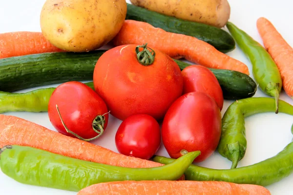 Свежие Органические Витаминные Овощи — стоковое фото