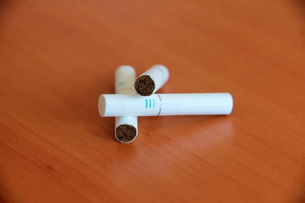 Škodlivý Filtr Tabákové Cigarety — Stock fotografie