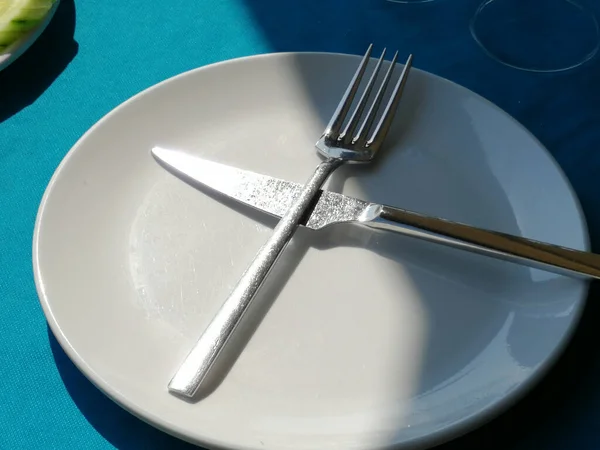 Quality Fork Knife Table — Stock Photo, Image
