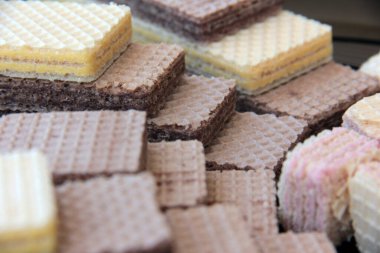 Lezzetli ve çeşitli bisküviler.