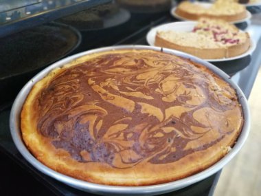 Pasta ve kekler çok lezzetlidir.