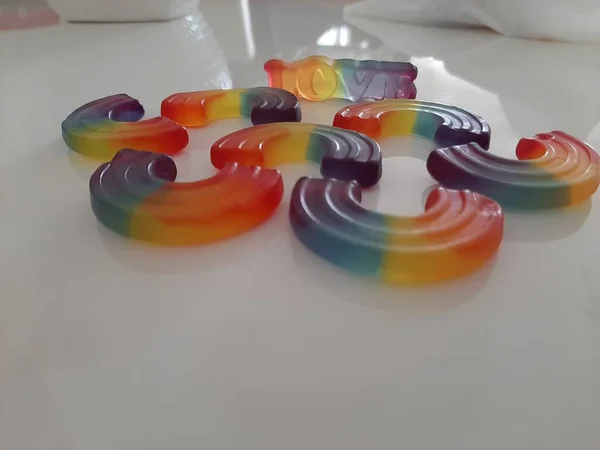 Délicieux Colorés Bonbons Mous — Photo