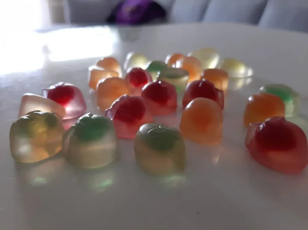 Délicieux Colorés Bonbons Mous — Photo