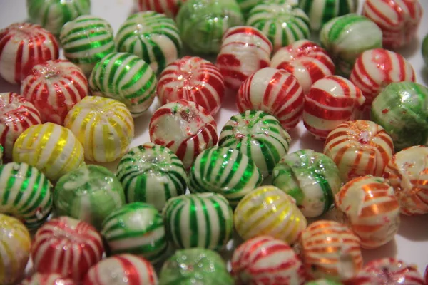 Délicieuses Colorées Variétés Bonbons — Photo