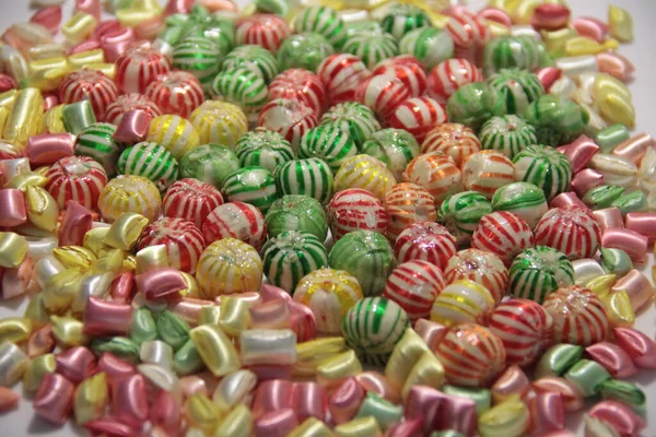 Délicieuses Colorées Variétés Bonbons — Photo