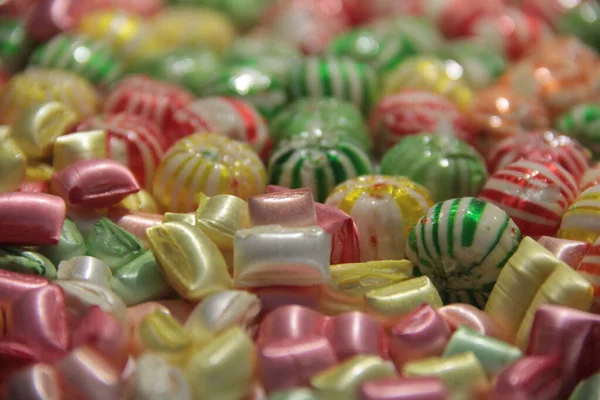 Délicieuses Colorées Variétés Bonbons — Photo