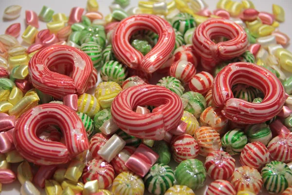 美味多彩的糖果品种 — 图库照片