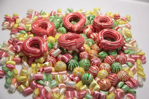 Delicious Colorful Candy Varieties — Stock Photo, Image