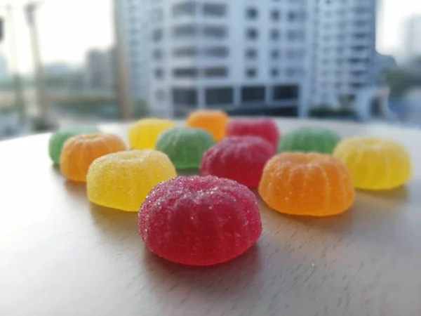 Délicieux Colorés Bonbons Mous — Photo