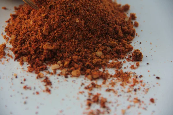 Nagyon Forró Vörös Paprika Fűszer — Stock Fotó