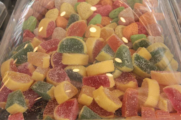 Lezzetli Renkli Yumuşak Şekerler — Stok fotoğraf